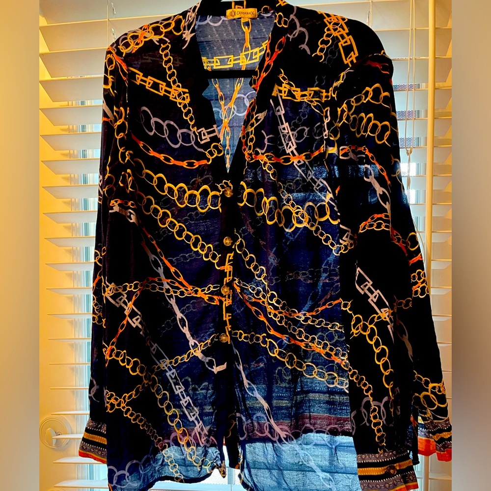 Democracy beautiful flowy blouse